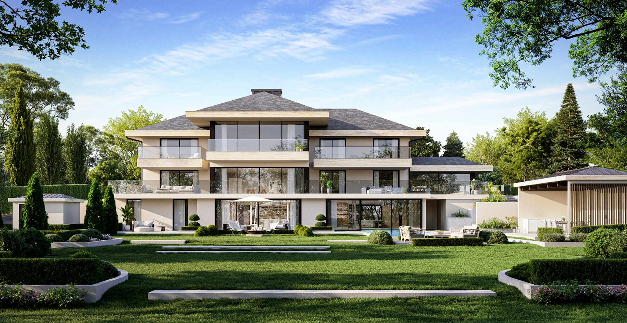 Evergreen villa Cologny
